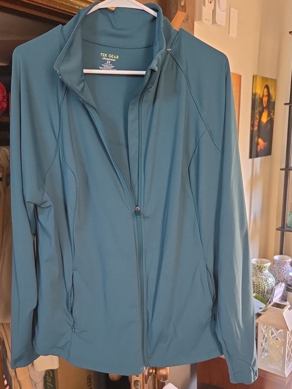 tek gear Teal Lightweight Full-Zip Utility Jacket